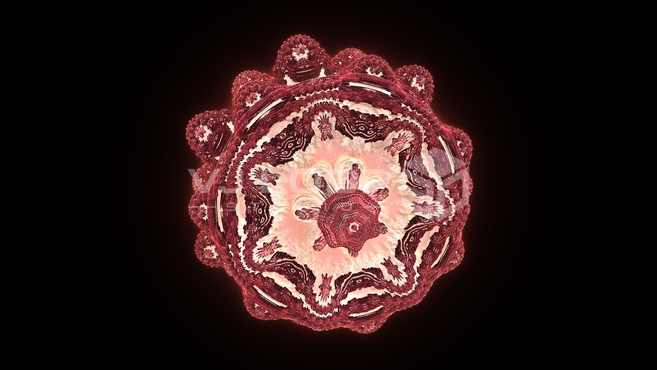 Mandelbulb Core rendered in VJ Loop Studio 3D