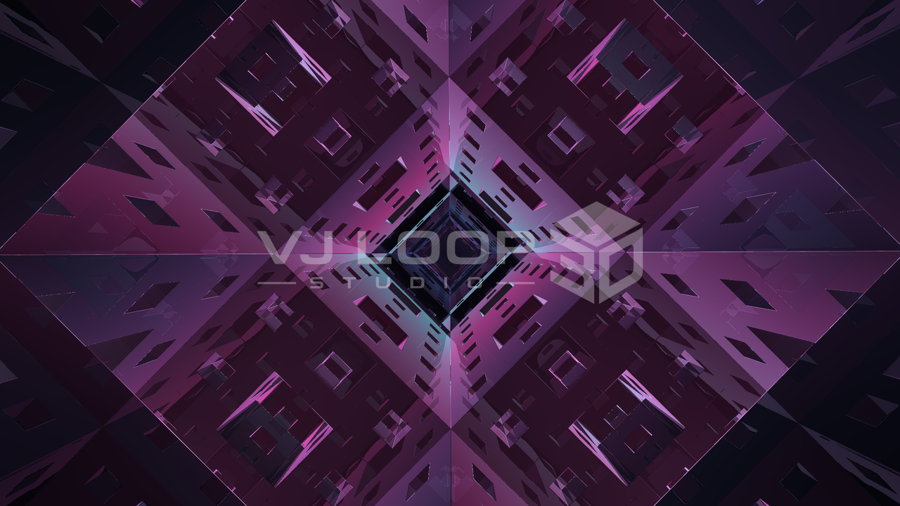 Menger Flight rendered in VJ Loop Studio 3D